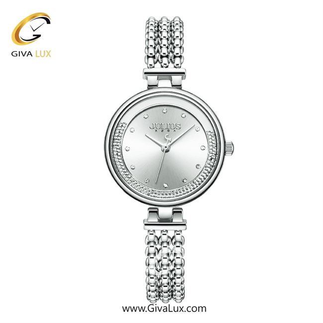 ساعت مچی اورجینال زنانه جولیوس نقره ای | نقره ای| نقره ای| کد رفرنس JA-1285E