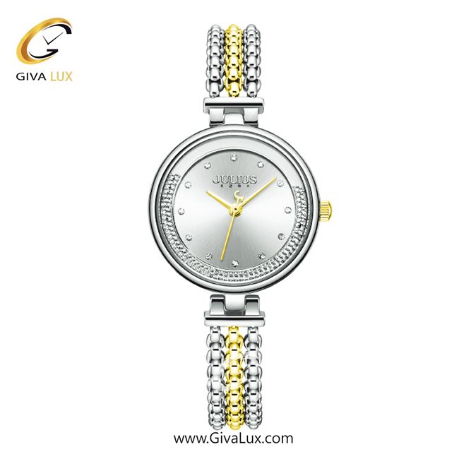 ساعت مچی اورجینال زنانه جولیوس نقره ای | نقره ای-طلایی| نقره ای| کد رفرنس JA-1285F