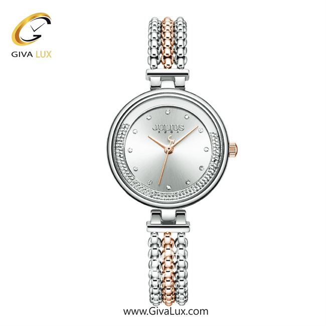 ساعت مچی اورجینال زنانه جولیوس نقره ای | رزگلد-نقره ای| نقره ای| کد رفرنس JA-1285G
