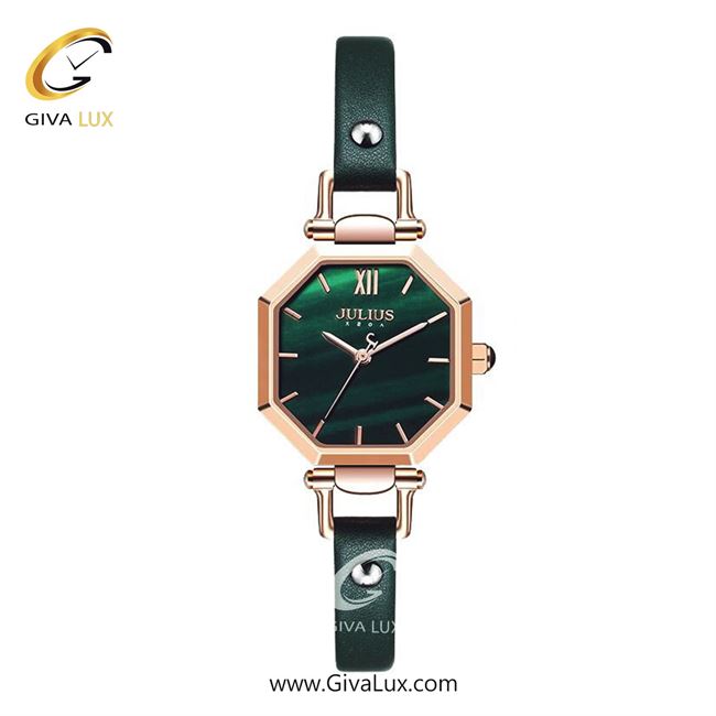 ساعت مچی اورجینال زنانه جولیوس رزگلد | سبز یشمی تیره| سبز یشمی تیره| کد رفرنس JA-1289B
