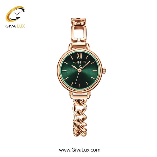 ساعت مچی اورجینال زنانه جولیوس رزگلد | رزگلد| سبز| کد رفرنس JA-1290C