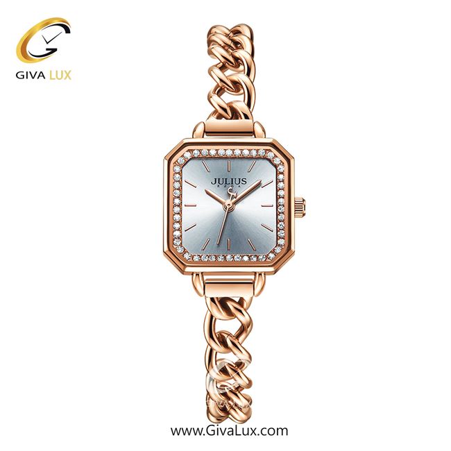 ساعت مچی اورجینال جولیوس زنانه رزگلد | رزگلد | نقره ای | کد رفرنس JA-1292A