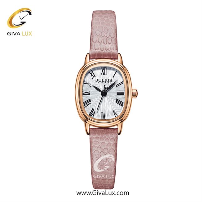 ساعت مچی اورجینال زنانه جولیوس رزگلد | صورتی| نقره ای| کد رفرنس JA-1301B
