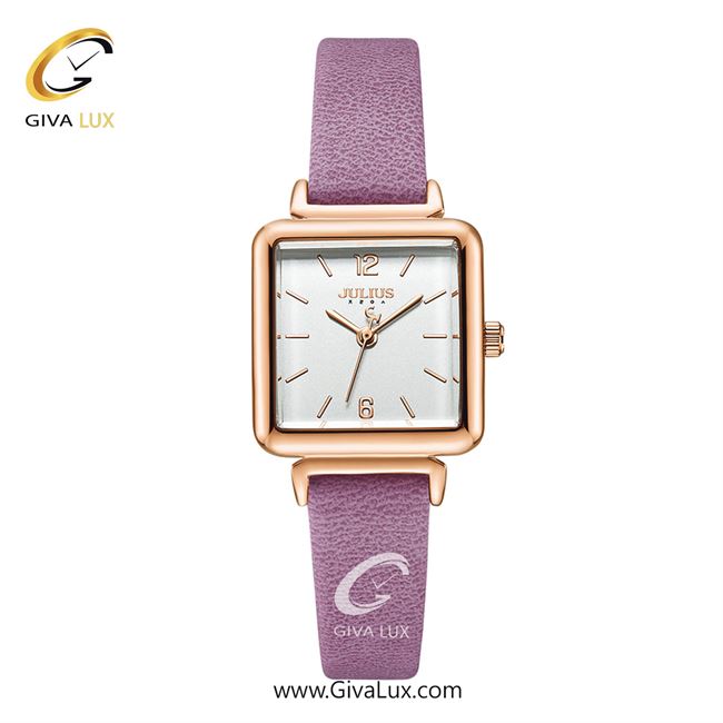ساعت مچی اورجینال زنانه جولیوس رزگلد | بنفش| نقره ای| کد رفرنس JA-1305A
