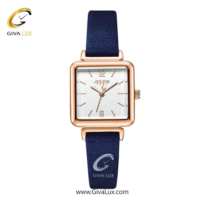 ساعت مچی اورجینال زنانه جولیوس رزگلد | سرمه ای| نقره ای| کد رفرنس JA-1305C