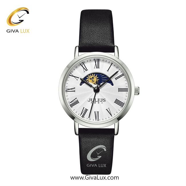 ساعت مچی اورجینال جولیوس زنانه نقره ای | مشکی | سفید | کد رفرنس JA-1308LA