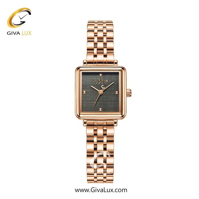 ساعت مچی اورجینال زنانه جولیوس رزگلد | رزگلد| طوسی| کد رفرنس JA-1315D