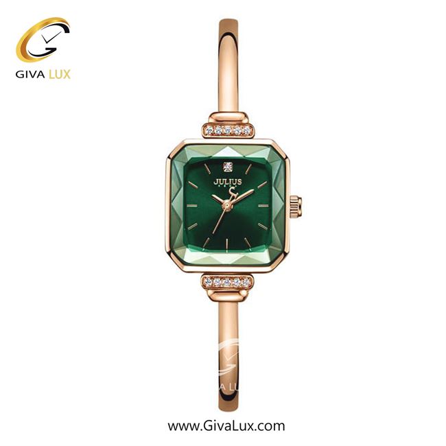 ساعت مچی اورجینال زنانه جولیوس رزگلد | رزگلد| سبز| کد رفرنس JA-1316C