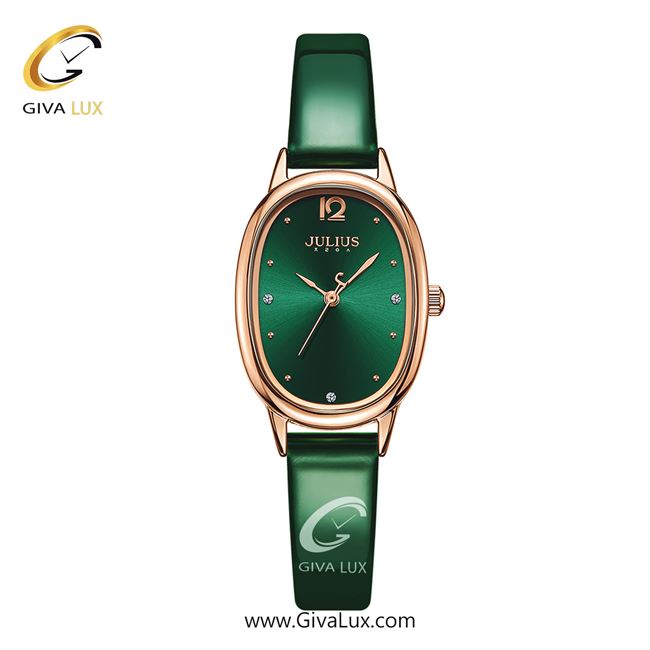 ساعت مچی اورجینال زنانه جولیوس رزگلد | سبز| سبز یشمی تیره| کد رفرنس JA-1318C