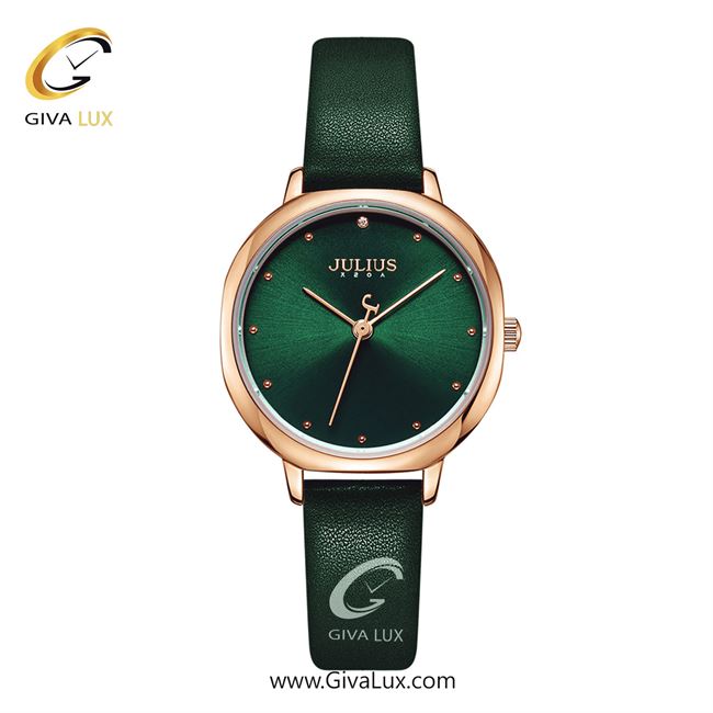 ساعت مچی اورجینال جولیوس زنانه رزگلد | سبز | سبز | کد رفرنس JA-1319C