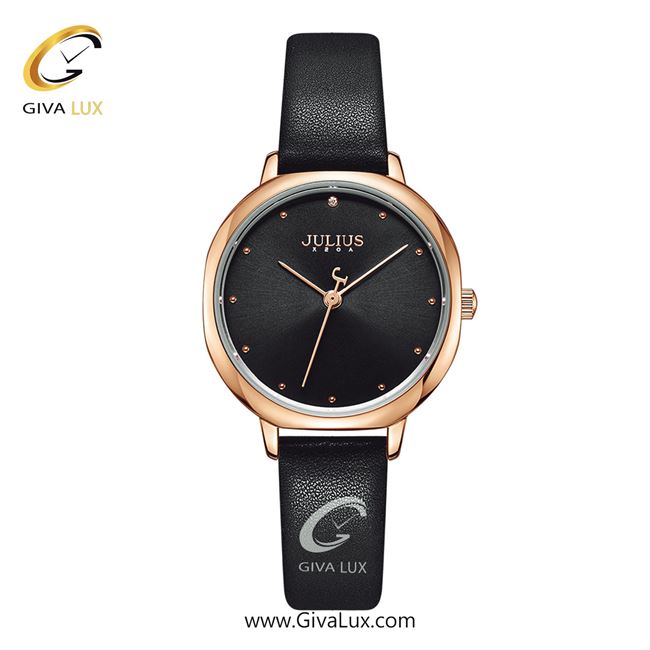 ساعت مچی اورجینال زنانه جولیوس رزگلد | مشکی| مشکی| کد رفرنس JA-1319D