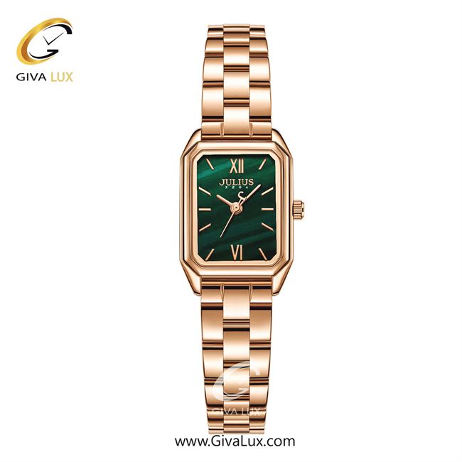 ساعت مچی اورجینال جولیوس زنانه رزگلد | رزگلد | سبز | کد رفرنس JA-1320C