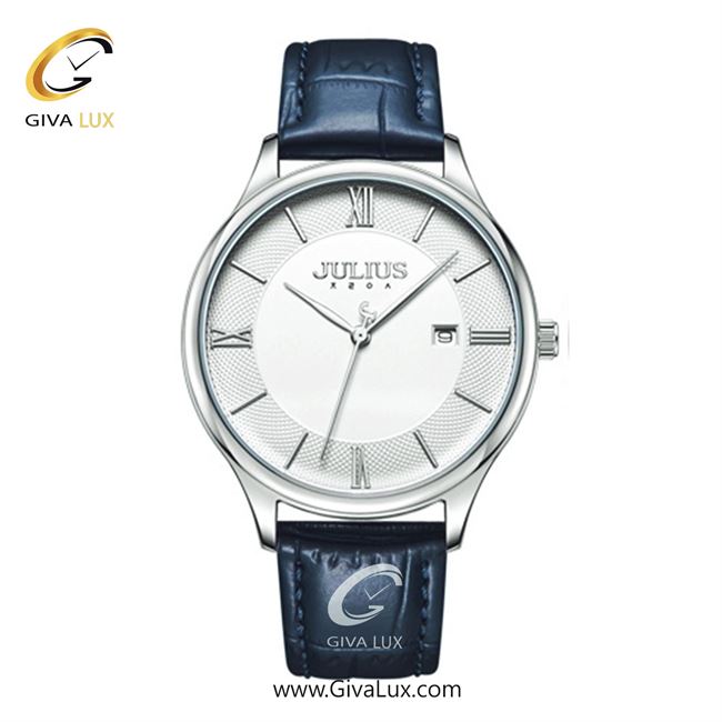 ساعت مچی اورجینال جولیوس مردانه نقره ای | آبی | سفید | کد رفرنس JA-1328MA