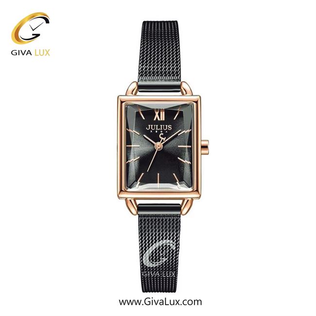 ساعت مچی اورجینال زنانه جولیوس رزگلد | مشکی| مشکی| کد رفرنس JA-1329D