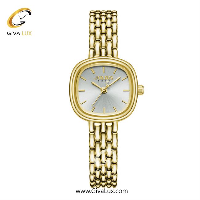 ساعت مچی اورجینال زنانه جولیوس طلایی | طلایی| نقره ای| کد رفرنس JA-1332F