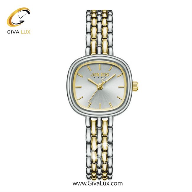 ساعت مچی اورجینال زنانه جولیوس نقره ای | طلایی-نقره ای| نقره ای| کد رفرنس JA-1332G