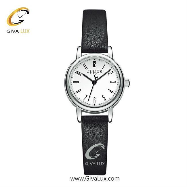ساعت مچی اورجینال زنانه جولیوس نقره ای | مشکی| سفید| کد رفرنس JA-1337C