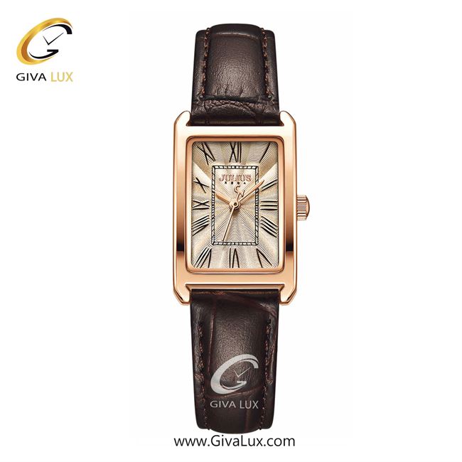 ساعت مچی اورجینال زنانه جولیوس رزگلد | قهوه ای| رزگلد| کد رفرنس JA-1338C