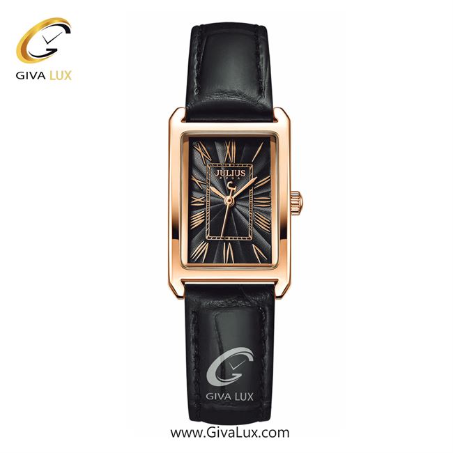 ساعت مچی اورجینال زنانه جولیوس رزگلد | مشکی| مشکی| کد رفرنس JA-1338D