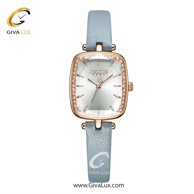 ساعت مچی اورجینال جولیوس زنانه رزگلد | طوسی | نقره ای | کد رفرنس JA-1341A