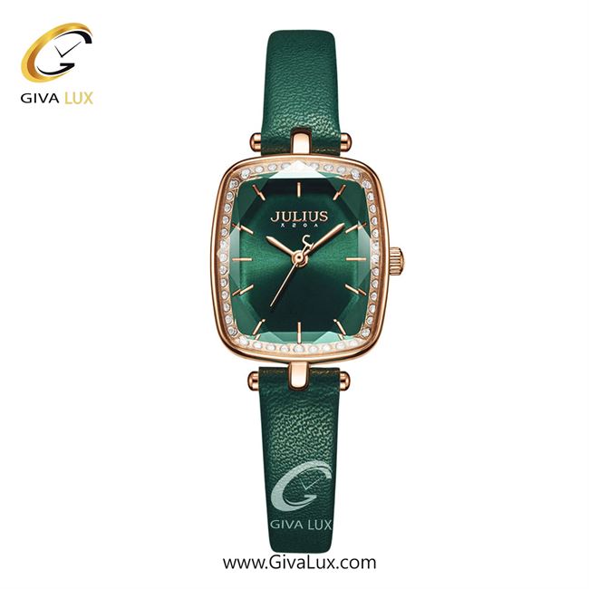 ساعت مچی اورجینال جولیوس زنانه رزگلد | سبز | سبز | کد رفرنس JA-1341D