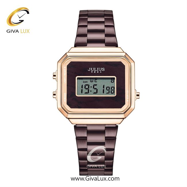 ساعت مچی اورجینال جولیوس زنانه رزگلد | کافی | کافی | کد رفرنس JA-1347C