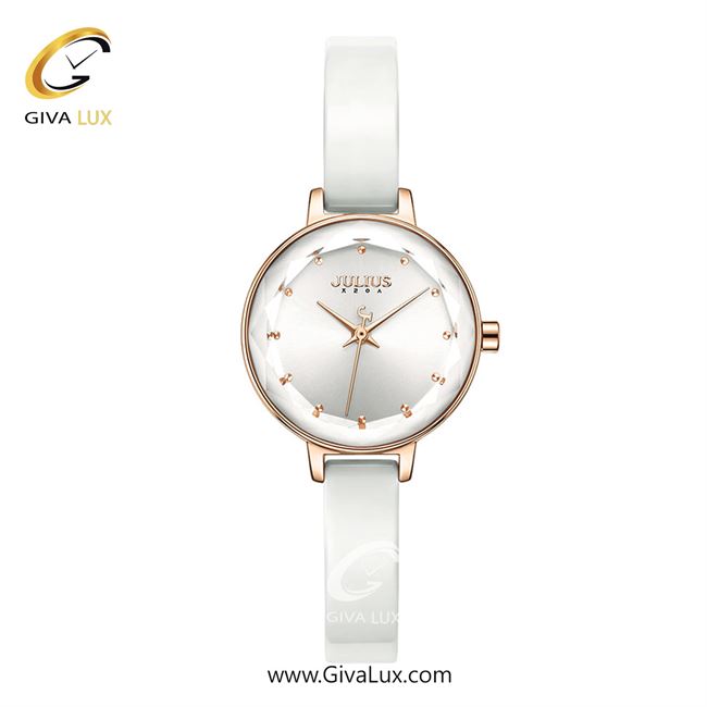 ساعت مچی اورجینال زنانه جولیوس رزگلد | سفید-رزگلد| نقره ای| کد رفرنس JA-1348A