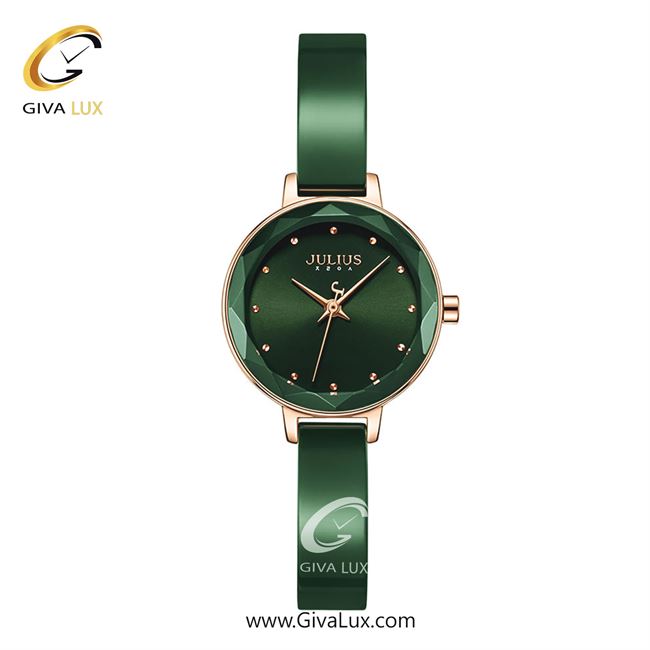ساعت مچی اورجینال زنانه جولیوس رزگلد | رزگلد-سبز| سبز| کد رفرنس JA-1348C