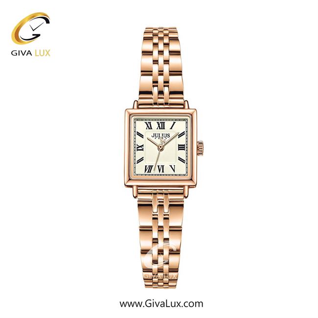 ساعت مچی اورجینال زنانه جولیوس رزگلد | رزگلد| سفید| کد رفرنس JA-1354B