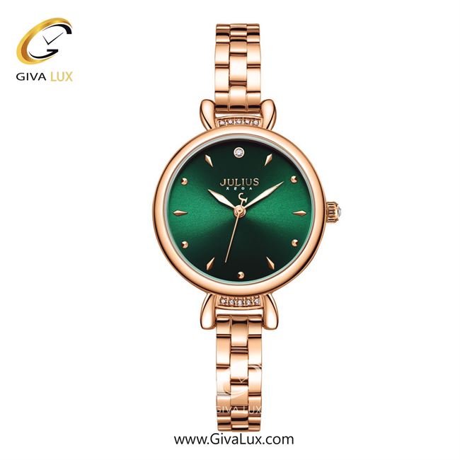 ساعت مچی اورجینال جولیوس زنانه رزگلد | رزگلد | سبز | کد رفرنس JA-1362C