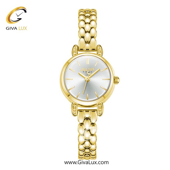 ساعت مچی اورجینال زنانه جولیوس طلایی | طلایی| سفید| کد رفرنس JA-1363E