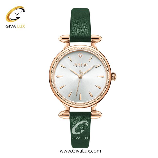 ساعت مچی اورجینال زنانه جولیوس رزگلد | سبز| نقره ای| کد رفرنس JA-1368C