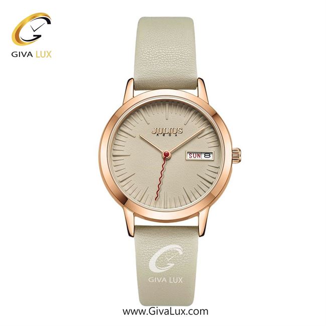 ساعت مچی اورجینال زنانه جولیوس رزگلد | خاکستری بژ| خاکستری بژ| کد رفرنس JA-1375A