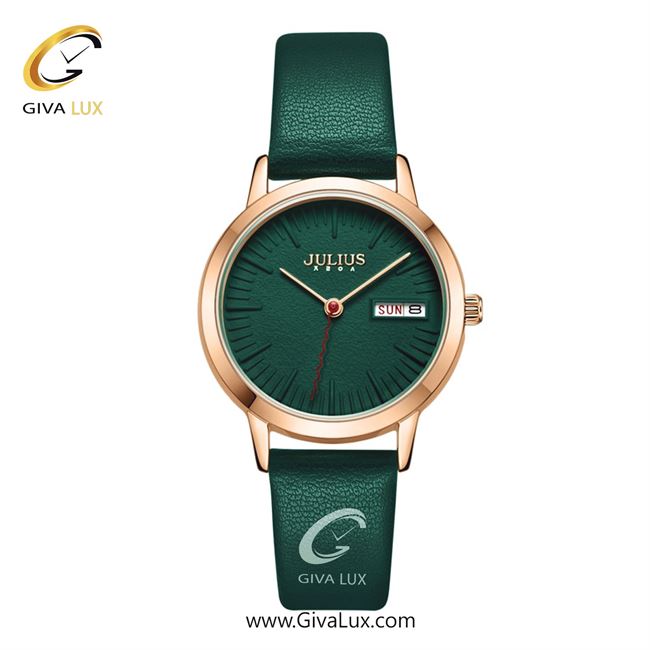 ساعت مچی اورجینال جولیوس زنانه رزگلد | سبز | سبز | کد رفرنس JA-1375C