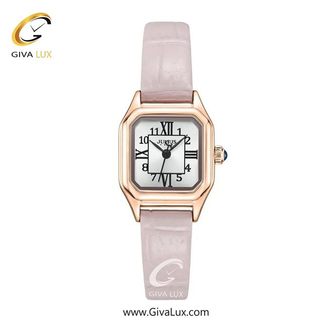 ساعت مچی اورجینال زنانه جولیوس رزگلد | صورتی| نقره ای| کد رفرنس JA-1380B