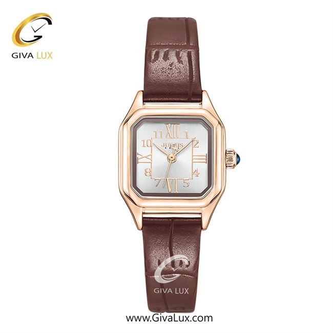 ساعت مچی اورجینال زنانه جولیوس رزگلد | قهوه ای| نقره ای| کد رفرنس JA-1380C