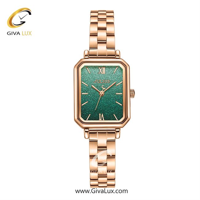 ساعت مچی اورجینال زنانه جولیوس رزگلد | رزگلد| سبز| کد رفرنس JA-1387B