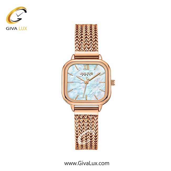 ساعت مچی اورجینال زنانه جولیوس رزگلد | رزگلد| نقره ای| کد رفرنس JA-1405A