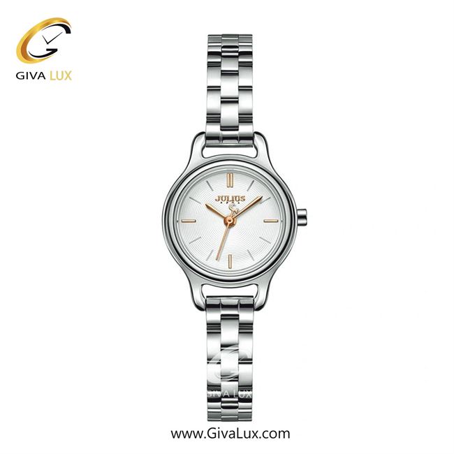 ساعت مچی اورجینال زنانه جولیوس نقره ای | نقره ای| سفید| کد رفرنس JA-1409A