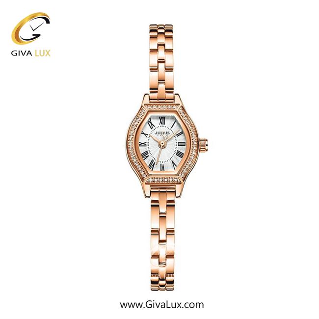 ساعت مچی اورجینال زنانه جولیوس رزگلد | رزگلد| نقره ای| کد رفرنس JA-1410B