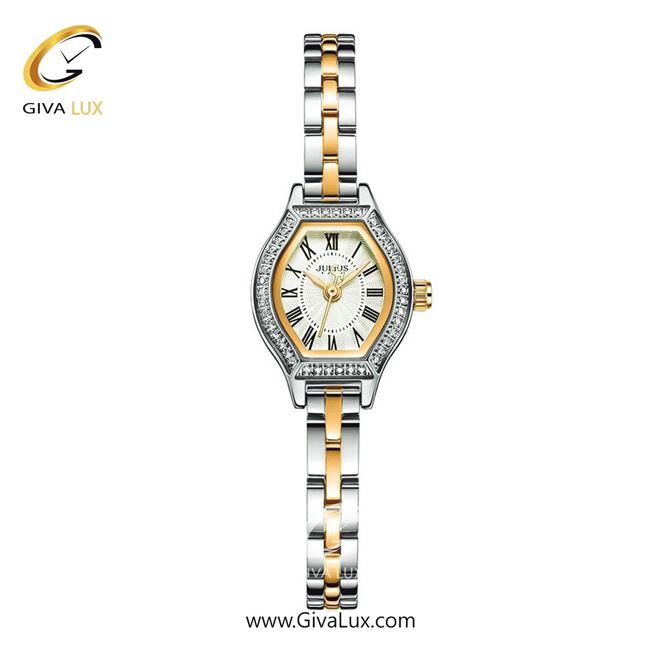 ساعت مچی اورجینال زنانه جولیوس نقره ای | نقره ای-طلایی| نقره ای-طلایی| کد رفرنس JA-1410D