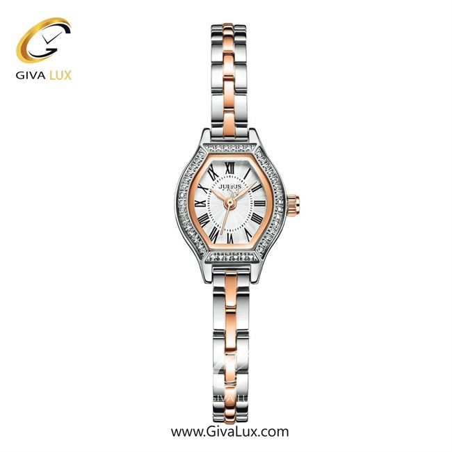 ساعت مچی اورجینال زنانه جولیوس نقره ای | نقره ای-رزگلد| رزگلد-نقره ای| کد رفرنس JA-1410E