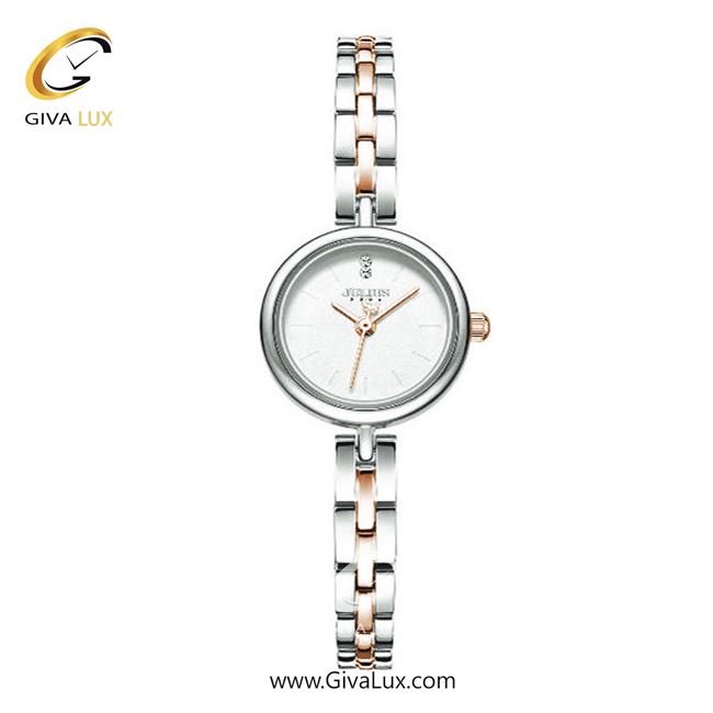 ساعت مچی اورجینال زنانه جولیوس نقره ای | نقره ای-رزگلد| سفید| کد رفرنس JA-1411F
