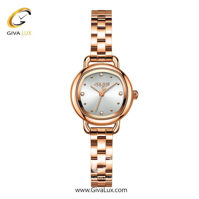 ساعت مچی اورجینال جولیوس زنانه رزگلد | رزگلد | نقره ای | کد رفرنس JA-1412B