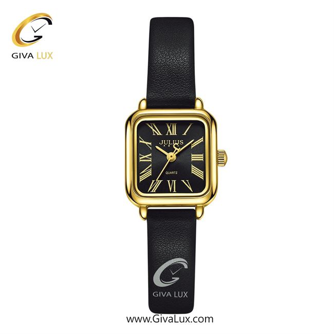 ساعت مچی اورجینال زنانه جولیوس طلایی | مشکی| مشکی| کد رفرنس JA-1414A