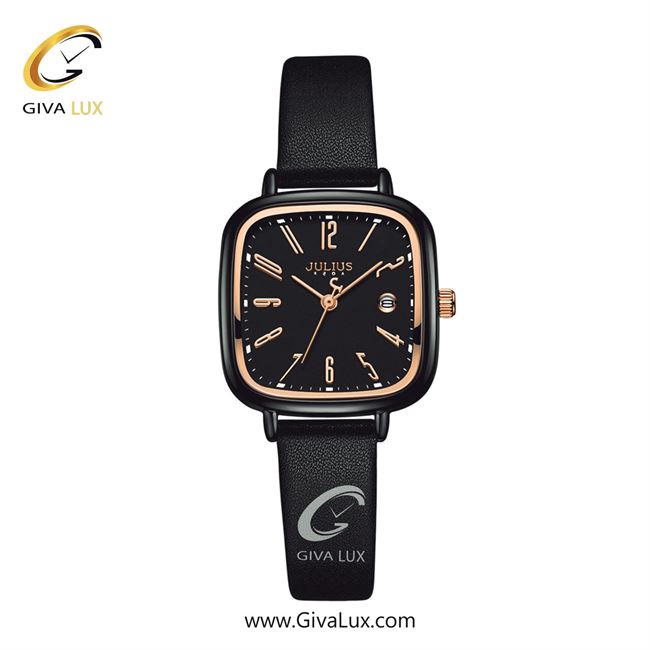 ساعت مچی اورجینال زنانه جولیوس | مشکی| مشکی| کد رفرنس JA-1418LC