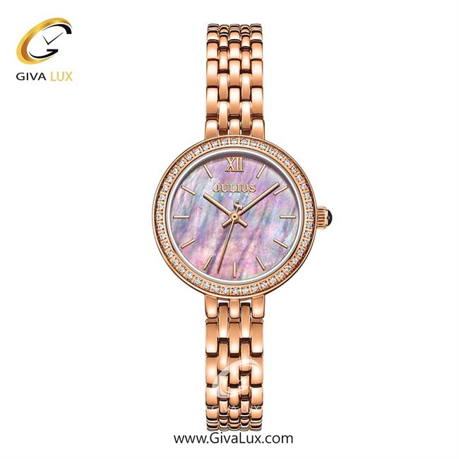 ساعت مچی اورجینال جولیوس زنانه رزگلد | رزگلد | بنفش | کد رفرنس JA-1421C