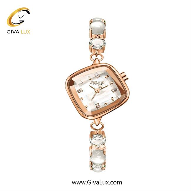 ساعت مچی اورجینال زنانه جولیوس رزگلد | رزگلد| سفید| کد رفرنس JA-1425A