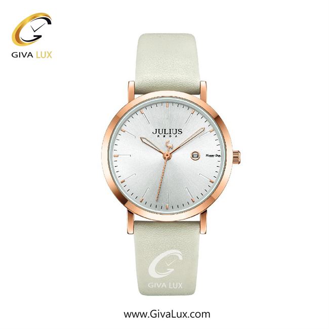 ساعت مچی اورجینال زنانه جولیوس رزگلد | سفید| نقره ای| کد رفرنس JA-1430A