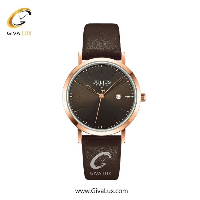 ساعت مچی اورجینال زنانه جولیوس رزگلد | قهوه ای| قهوه ای| کد رفرنس JA-1430B